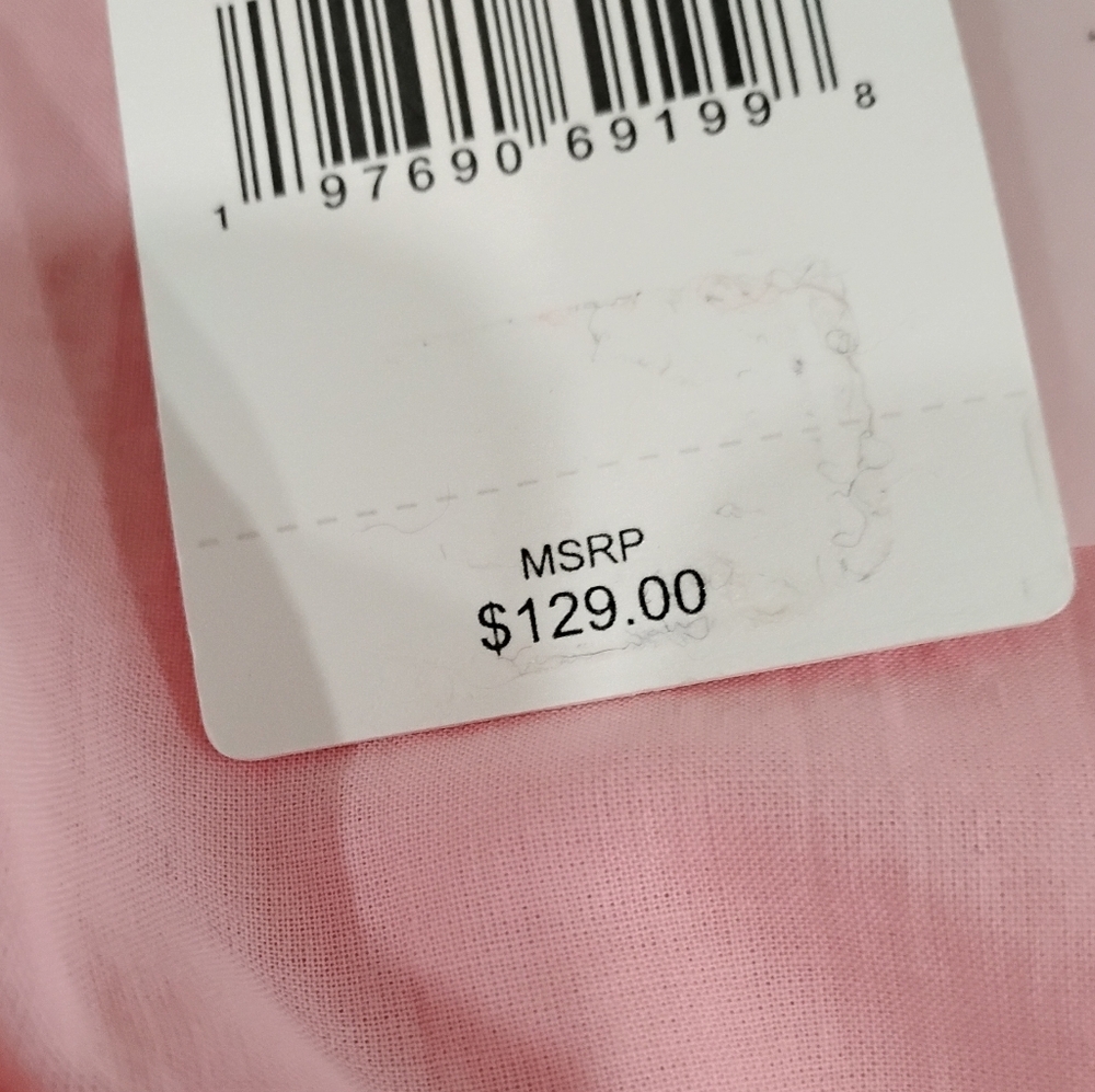 PINK LINEN BLEND PLEATED FULL SKIRT NWT - Picture 7 of 10